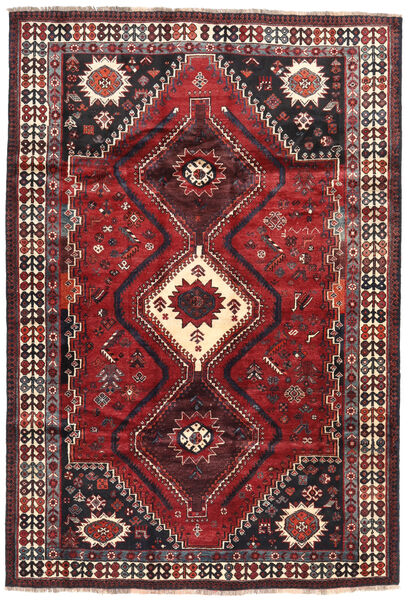  Ghashghai Teppe 187X270 Ekte Orientalsk Håndknyttet Mørk Rød/Rød (Ull, Persia/Iran)