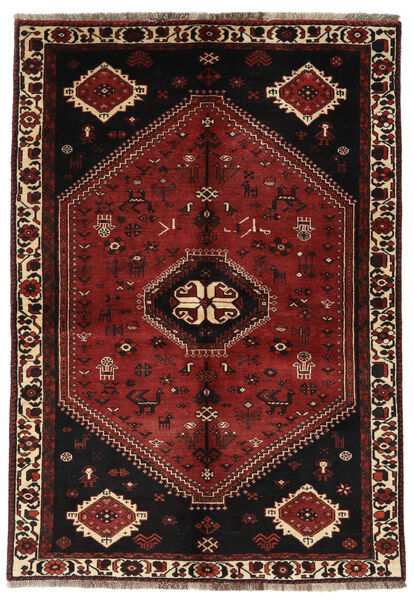  Ghashghai Teppe 150X216 Ekte Orientalsk Håndknyttet Mørk Rød, Rød (Ull, )