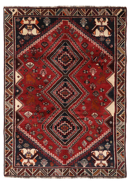  Ghashghai Teppe 182X244 Ekte Orientalsk Håndknyttet Mørk Rød/Mørk Brun (Ull, Persia/Iran)