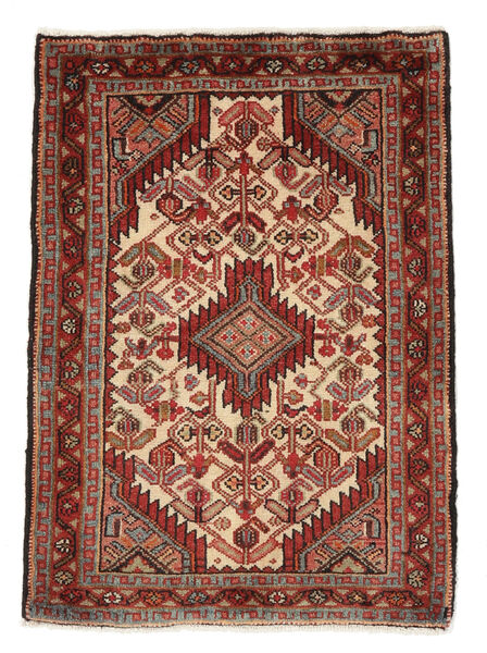  Asadabad Teppe 66X90 Ekte Orientalsk Håndknyttet Mørk Rød, Brun (Ull, Persia/Iran)