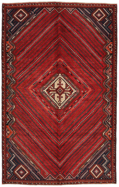  Ghashghai Teppe 175X270 Ekte Orientalsk Håndknyttet Svart/Mørk Rød/Mørk Brun (Ull, Persia/Iran)
