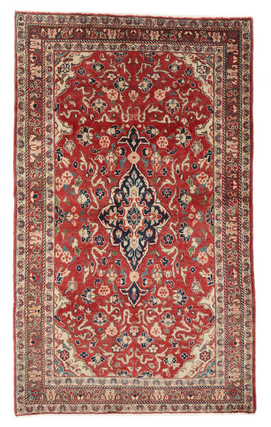  Sarough Teppe 126X209 Ekte Orientalsk Håndknyttet Mørk Rød, Brun (Ull, Persia/Iran)