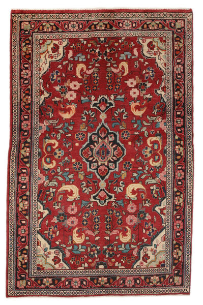  Sarough Teppe 130X202 Ekte Orientalsk Håndknyttet Mørk Rød, Svart (Ull, Persia/Iran)