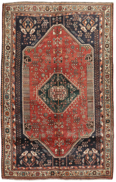  Ghashghai Teppe 169X266 Ekte Orientalsk Håndknyttet Mørk Brun/Svart (Ull, Persia/Iran)