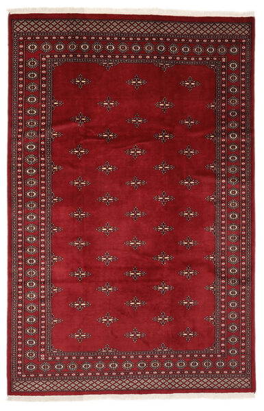  Pakistan Bokhara 2Ply Teppe 199X305 Ekte Orientalsk Håndknyttet Mørk Rød, Svart (Ull, Pakistan)
