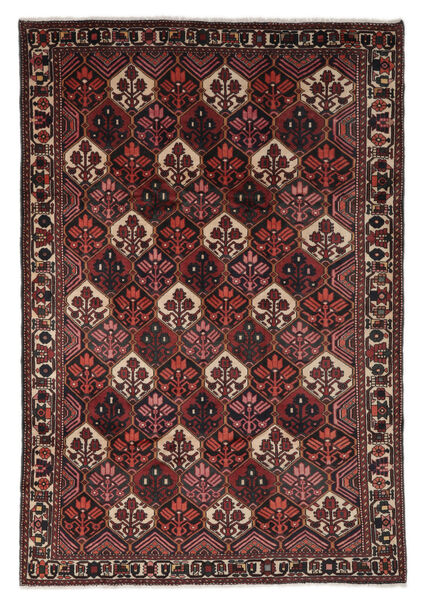  Bakhtiar Teppe 203X295 Ekte Orientalsk Håndknyttet Svart/Mørk Brun (Ull, Persia/Iran)
