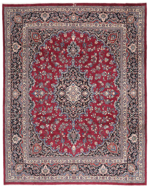  Mashad Teppe 245X310 Ekte Orientalsk Håndknyttet Mørk Brun/Mørk Rød (Ull, Persia/Iran)