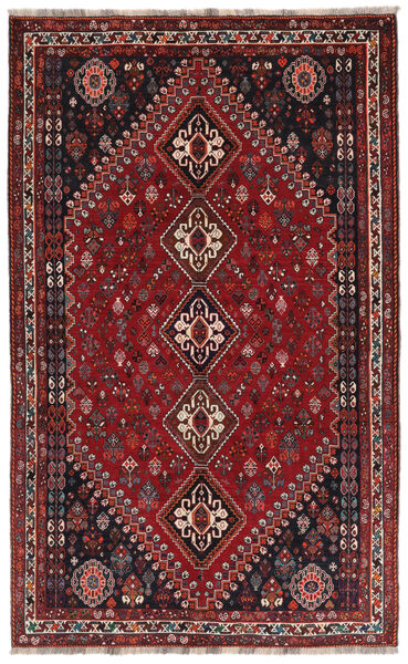  Ghashghai Teppe 166X270 Ekte Orientalsk Håndknyttet Svart/Mørk Brun (Ull, Persia/Iran)