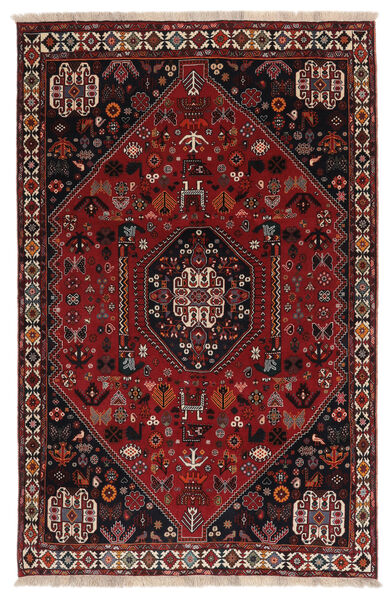  Ghashghai Teppe 160X244 Ekte Orientalsk Håndknyttet Svart/Mørk Rød (Ull, )