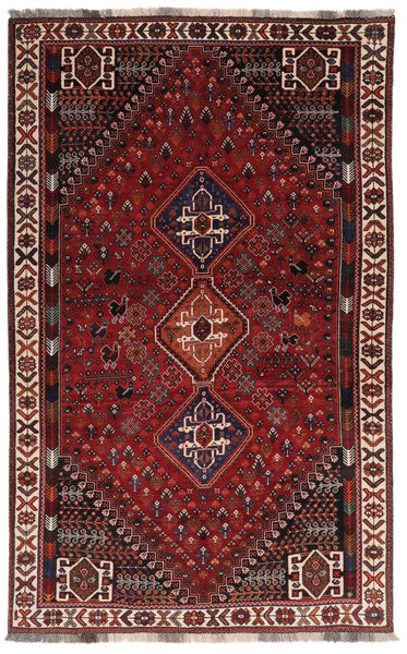  Ghashghai Teppe 173X280 Ekte Orientalsk Håndknyttet Svart/Mørk Rød (Ull, )