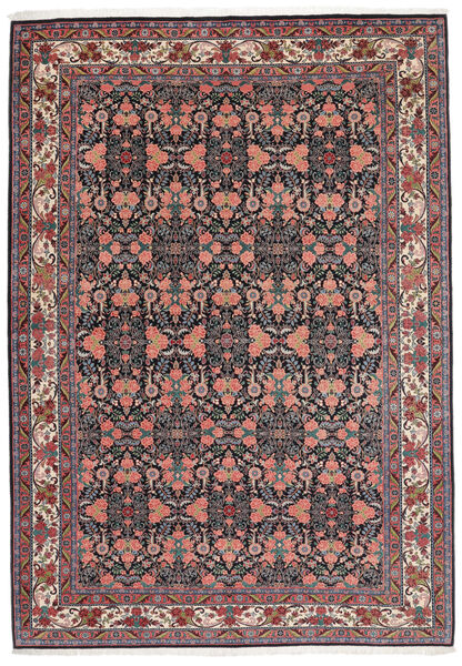  Bidjar Teppe 214X308 Ekte Orientalsk Håndknyttet Svart/Mørk Brun (Ull, Persia/Iran)