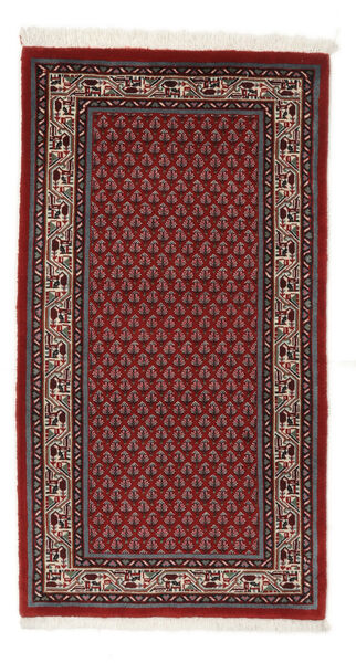 Sarough Mir Teppe 72X132 Mørk Rød/Svart (Ull, Persia/Iran)