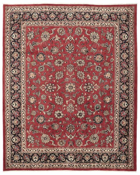  Sarough Teppe 225X272 Ekte Orientalsk Håndknyttet Mørk Brun/Mørk Rød (Ull, Persia/Iran)