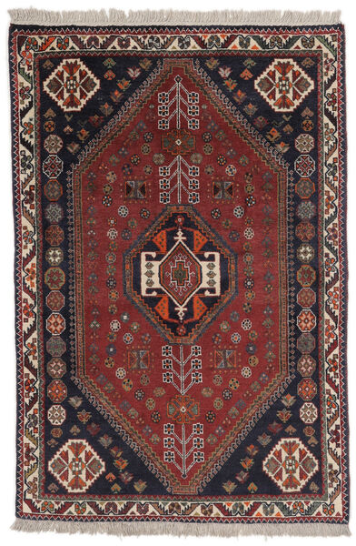  Ghashghai Teppe 103X152 Ekte Orientalsk Håndknyttet Svart/Mørk Brun (Ull, Persia/Iran)