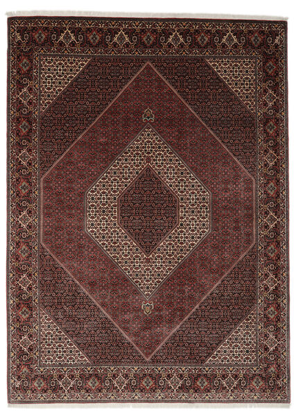  Bidjar Takab/Bukan Teppe 257X354 Ekte Orientalsk Håndknyttet Svart/Mørk Brun Stort (Ull, Persia/Iran)