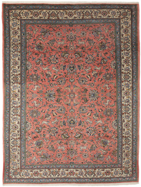  Sarough Teppe 247X334 Ekte Orientalsk Håndknyttet Mørk Brun/Mørk Rød (Ull, Persia/Iran)