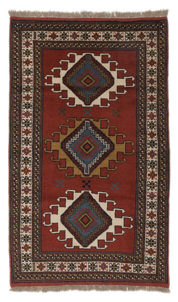  Gutchan Teppe 115X186 Ekte Orientalsk Håndknyttet Svart/Mørk Rød (Ull, )