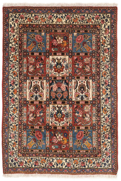  Bakhtiar Collectible Teppe 102X145 Ekte Orientalsk Håndknyttet Mørk Brun/Svart (Ull, Persia/Iran)