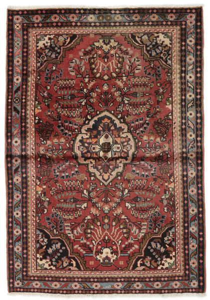  Lillian Teppe 106X156 Ekte Orientalsk Håndknyttet Mørk Brun/Svart (Ull, Persia/Iran)