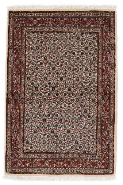  Moud Teppe 97X146 Ekte Orientalsk Håndknyttet Svart, Brun ( Persia/Iran)