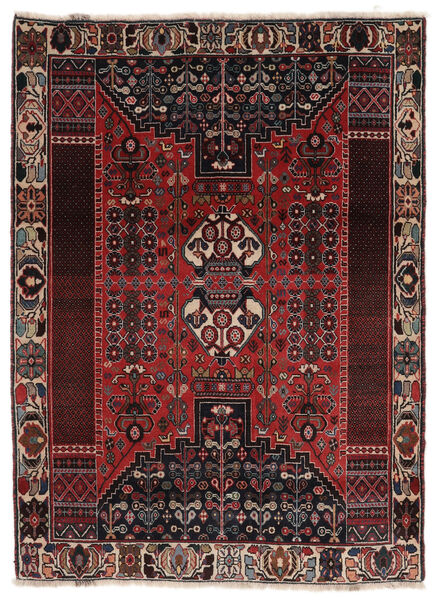  Ghashghai Fine Teppe 113X154 Ekte Orientalsk Håndknyttet Svart/Mørk Rød (Ull, )