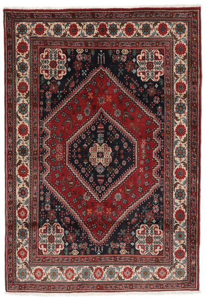  Ghashghai Teppe 110X164 Ekte Orientalsk Håndknyttet Svart/Mørk Brun (Ull, Persia/Iran)