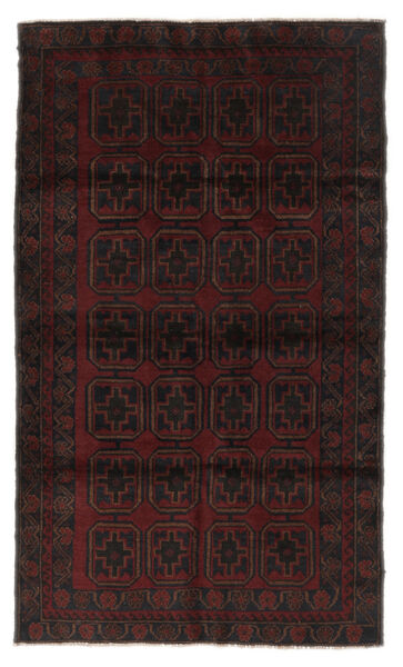  Beluch Teppe 105X180 Ekte Orientalsk Håndknyttet Svart (Ull, )