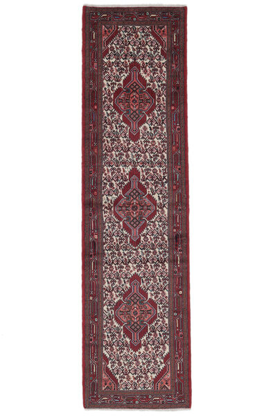  Orientalsk Asadabad Teppe Teppe 86X315 Teppeløpere Svart/Mørk Rød (Ull, Persia/Iran)