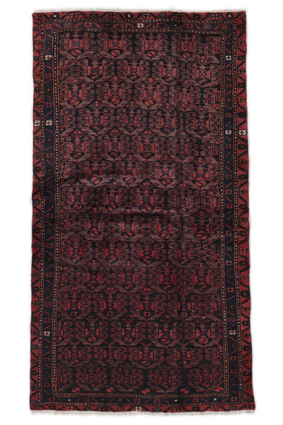  Hamadan Teppe 107X196 Ekte Orientalsk Håndknyttet Svart (Ull, Persia/Iran)