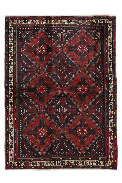  Afshar Teppe 164X224 Ekte Orientalsk Håndknyttet Svart/Mørk Brun (Ull, Persia/Iran)