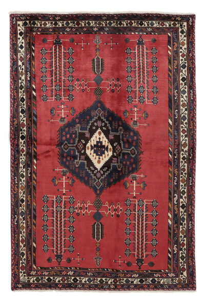  Afshar Teppe 164X240 Ekte Orientalsk Håndknyttet Mørk Rød, Svart (Ull, Persia/Iran)