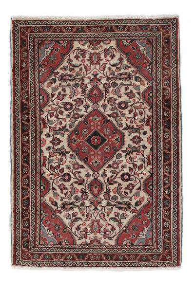  Lillian Teppe 82X118 Ekte Orientalsk Håndknyttet Svart/Mørk Brun (Ull, Persia/Iran)