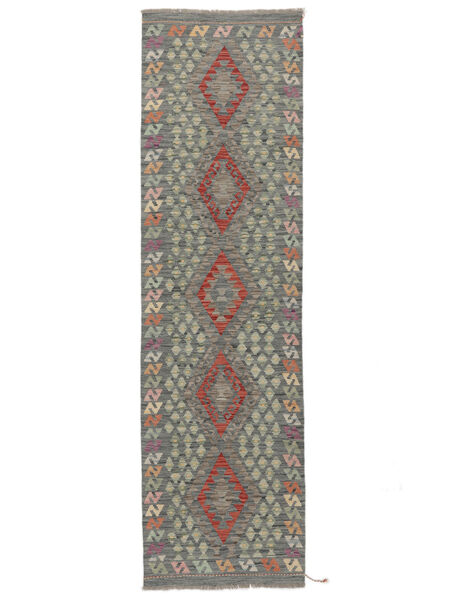  Kelim Afghan Old Style Teppe 82X290 Ekte Orientalsk Håndvevd Teppeløpere Hvit/Creme (Ull, Afghanistan)