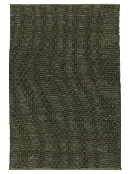  Alva - Mørk Grønn Teppe 160X230 Ekte Moderne Håndvevd Mørk Grønn (Ull, )