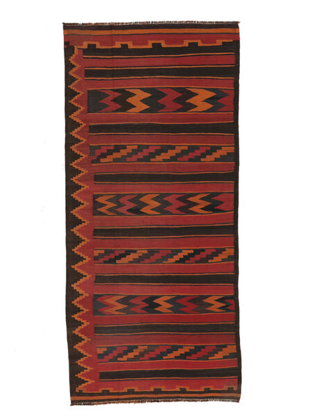  Afghan Vintage Kelim Teppe 136X302 Ekte Orientalsk Håndvevd Teppeløpere Mørk Rød/Svart (Ull, )