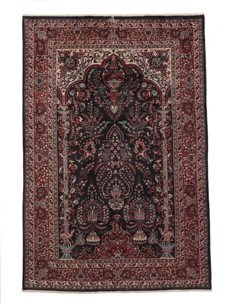  Orientalsk Kashmar Teppe Teppe 193X285 Svart/Mørk Rød (Ull, Persia/Iran)