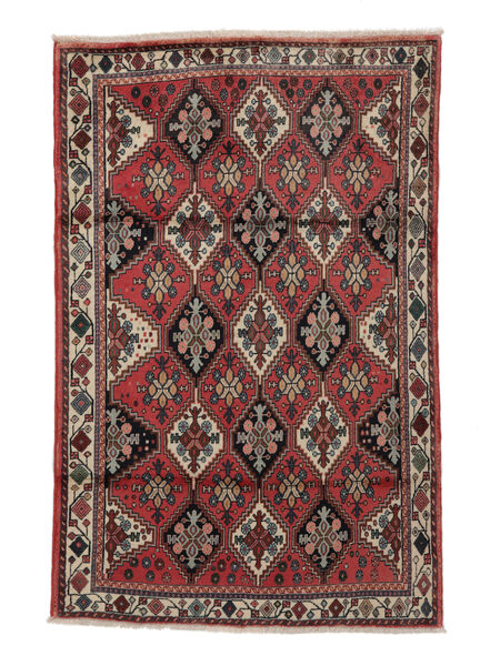  Afshar Shahre Babak Teppe 115X180 Ekte Orientalsk Håndknyttet Svart/Mørk Rød (Ull, )