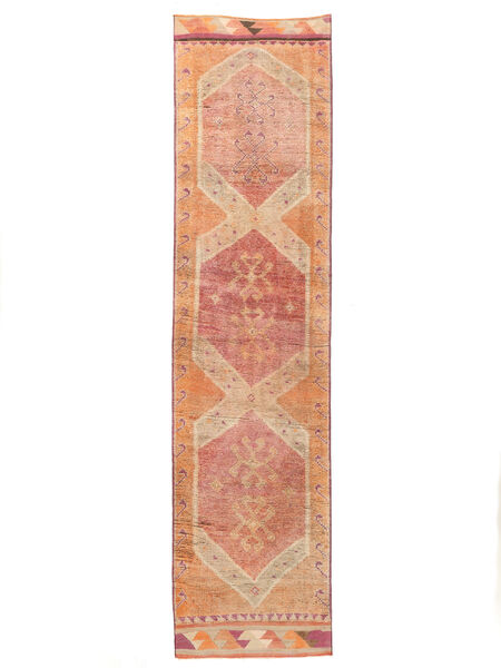  Herki Vintage Teppe 90X350 Ekte Orientalsk Håndknyttet Teppeløpere Brun/Oransje (Ull, )
