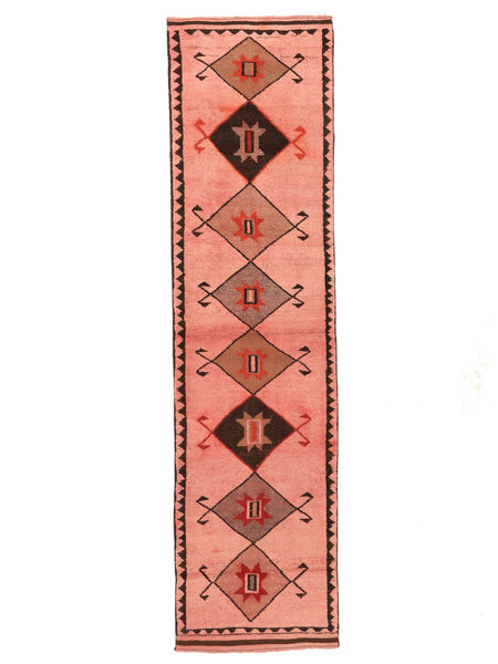  Herki Teppe 94X352 Ekte Orientalsk Håndknyttet Teppeløpere Rød/Mørk Rød (Ull, )