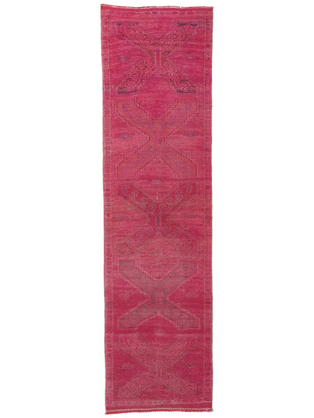  Herki Teppe 98X362 Ekte Orientalsk Håndknyttet Teppeløpere Mørk Rød (Ull, )