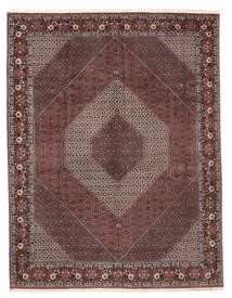  Bidjar Sherkat Farsh Teppe 301X396 Ekte Orientalsk Håndknyttet Mørk Brun/Mørk Rød Stort (Ull, Persia/Iran)