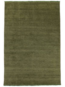 Handloom Fringes - Grønn Teppe 200X300 Moderne Olivengrønn/Mørk Grønn (Ull, India)