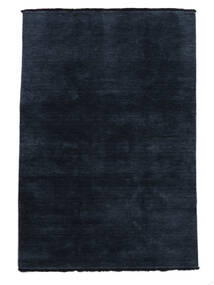  Handloom Fringes - Mørk Blå Teppe 100X160 Moderne Svart (Ull, India)