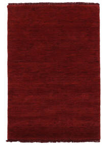  Handloom Fringes - Mørk Rød Teppe 80X120 Moderne Svart (Ull, India)