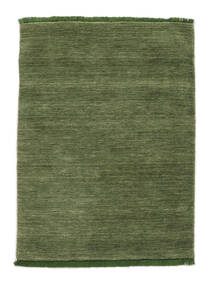  Handloom Fringes - Grønn Teppe 80X120 Moderne Svart (Ull, India)