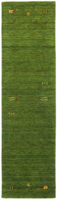  Gabbeh Loom Frame - Grønn Teppe 80X300 Moderne Teppeløpere Mørk Grønn/Olivengrønn (Ull, India)