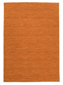  Kelim Loom - Oransje Teppe 140X200 Ekte Moderne Håndvevd Orange (Ull, India)