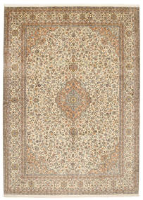  Kashmir Ren Silke Teppe 222X309 Ekte Orientalsk Håndknyttet Beige, Oransje (Silke, )