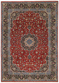  Ilam Sherkat Farsh Silke Teppe 245X350 Ekte Orientalsk Håndknyttet Mørk Rød/Mørk Brun/Mørk Grå ( Persia/Iran)