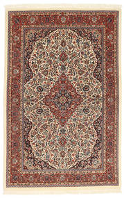  Ilam Sherkat Farsh Silke Teppe 104X160 Ekte Orientalsk Håndknyttet Mørk Brun/Lysbrun ( Persia/Iran)